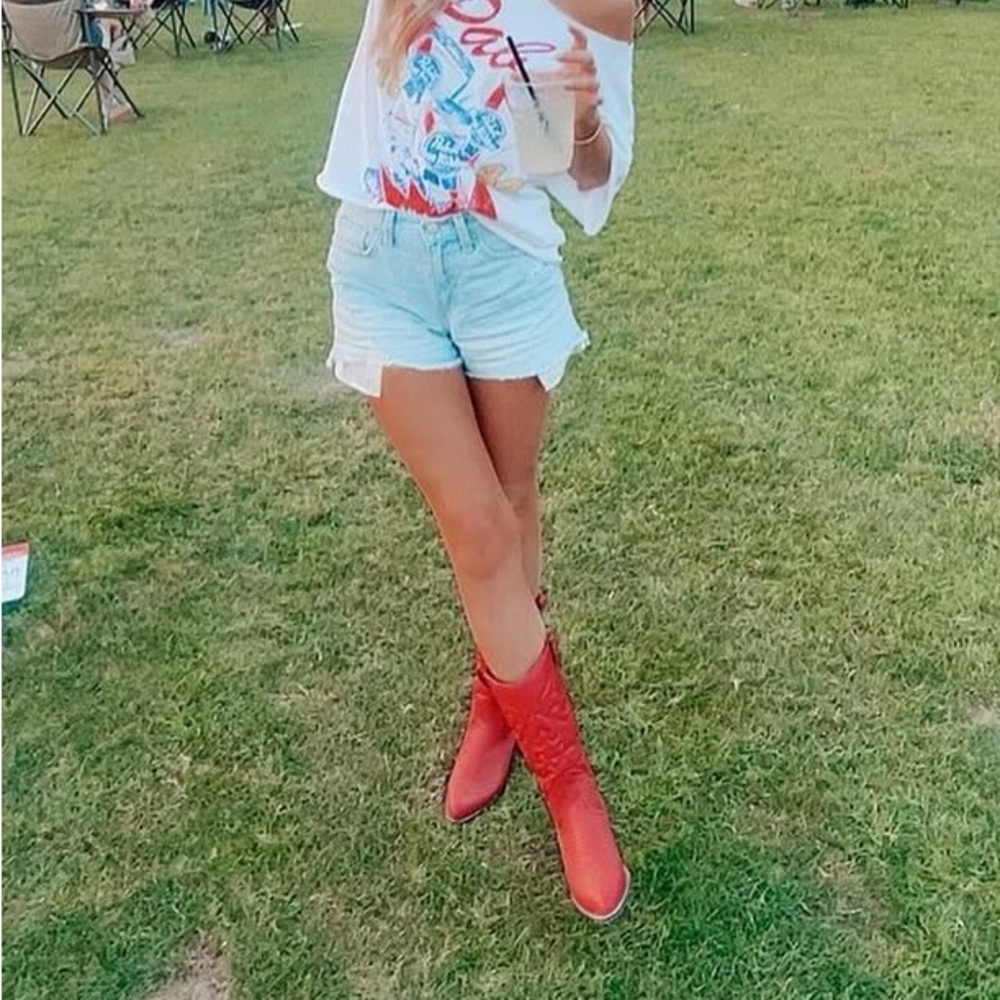 Red Western-Style Women's Boots